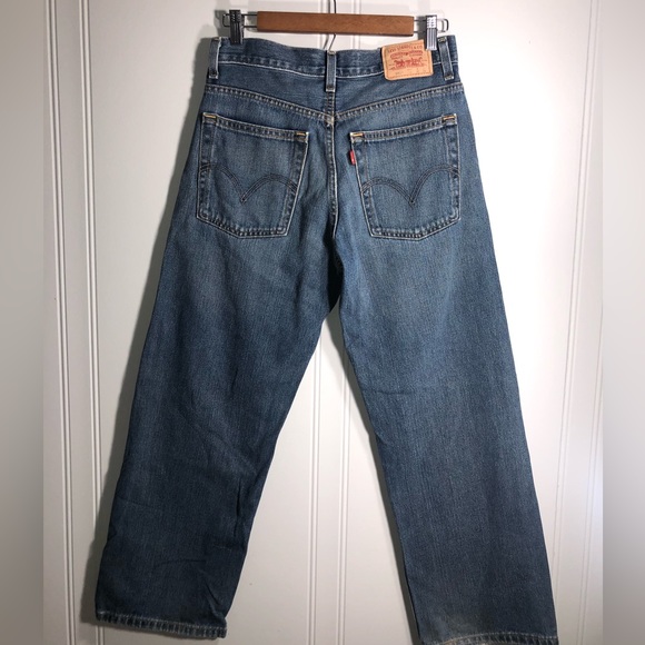 Levi’s Vintage 569 Loose Straight Medium Wash Mid Rise Jeans Size 16Reg - Picture 5 of 11